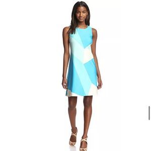 JB by Julie Brown Ronnie sleeveless shift color block dress NWT